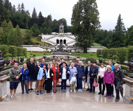 Gruppenfoto im Schlosspark Linderhof