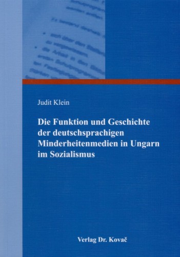 Minderheitenmedien im Sozialismus in Ung
